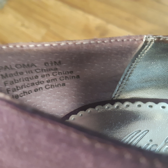 Purple Satin Peep Toe Heels - Picture 8 of 8